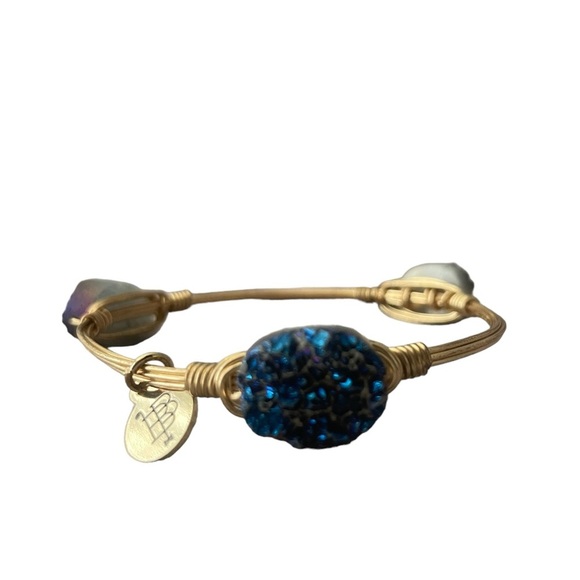 Bourbon and Bowties Jewelry - Bourbon & Boweties Geode Bracelet Bourbon & Bowties Stackable Stone